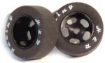 H&R Racing HR1305 27 X 12MM Rubber Tires - Black Anodized hubs
