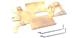 H&R Racing HRST01 1/32 "Stinger" Bare Brass chassis "Womp" Style
