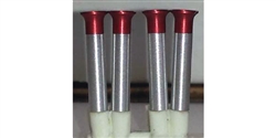 JDS JDS4007 1/24 Aluminum Velocity Stacks - Red Anodized Tips
