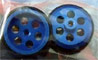 JK Products JK87241DBL 5/8" Diameter Blue Anodized Aluminum Front Wheels