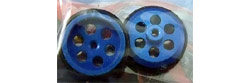 JK Products JK87241DBL 5/8" Diameter Blue Anodized Aluminum Front Wheels
