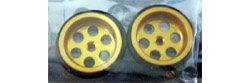 JK Products JK87241DG 5/8" Diameter Gold Anodized Aluminum Front Wheels