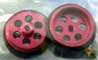 JK Products JK87241DR 5/8" Diameter Red Anodized Aluminum Front Wheels