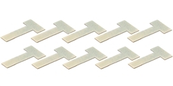MBSLOT MB13002 Brass Tabs for Fabricating 1/24 Clip-In Braid x 10