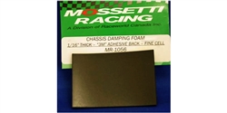 Mossetti Racing MR-1056 Chassis Damping Foam 1/16 - Adhesive Backed - 2 x 3