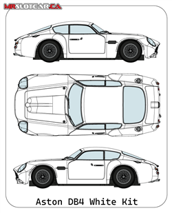 MRSLOTCAR MR1511 DB4 White Kit