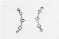 MRSLOTCAR MR2023   CLASSIC GT Body Mounts Brackets (2) Steel - Fits Chassis Plates - Mounts Body to Chassis