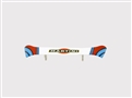 MRSLOTCAR MR2557   XJ220 Rear Wing Replacement for #11 MARTINI Car - Fully Decorated