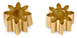 MRSLOTCAR MR4208 Pinion Gear(2)-Brass 8Tx5.5mm-2.0mm Hole - Use with ALL Crown gears