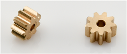 MRSLOTCAR MR4709 CLASSIC GT "Option Part" Pinion Gear (2)-Brass 9Tx6.0mm-1.5 mm Hole