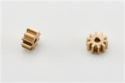 MRSLOTCAR MR4710 CLASSIC GT "Replacement" Pinion Gear (2)-Brass 10Tx6.0mm-1.5 mm Hole