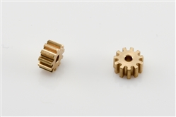 MRSLOTCAR MR4711 CLASSIC GT "Option Part" Pinion Gear (2)-Brass 11Tx6.0mm-1.5 mm Hole
