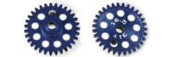 MRSLOTCAR MR6131 Sidewinder Gear 31 Tooth Blue Ergal 16.5mm for 3/32" Axles