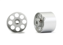 MRSLOTCAR MR7041 Ergal Aluminum Wheels For Sponge Tires - 13.2 X 11mm - 3/32" Axle