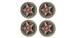 MRSLOTCAR MR7802 Wheel Inserts for McLaren F1 GTR with Brake Discs