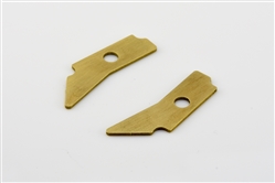 MRSLOTCAR MR8032 CLASSIC GT "Option Part" - Chassis Weights Brass (2) - Adds 4 Grams