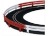 Ninco N10201 White / Red Armco Style Crash Barriers Ninco Straight Track or Curve Track
