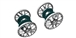 Ninco N61701 XLOT 1/28 BBS Wheel Inserts & Brake Discs