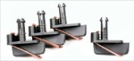 Ninco N80106 "Active Suspension" type guide flags with spring & copper braid - 4 pcs. 