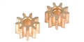 Ninco N80204 Inline Brass Pinions 9 Tooth x 2