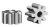 Ninco N80222 PRORACE 8 tooth press fit steel pinion gears x 2
