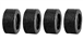 Ninco N80524 Treaded Tires 19.0 x 10mm x 4