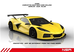 NSR NSR0395SW Corvette C8.R  Test Car Yellow