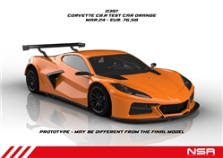 NSR NSR0397SW Corvette C8.R  Test Car Orange