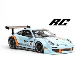 NSR0423RCP-AW PORSCHE 997 GULF GPX 2020 #40 TARGA FLORIO TRIBUTE LIVERY - Reparto Corse for Plastic Track