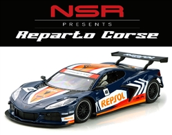 NSR0441RCW-SW CORVETTE C8.R REPSOL LIVERY BLUE #41 "REPARTO CORSE" - RACE SETUP FOR WOODEN TRACKS