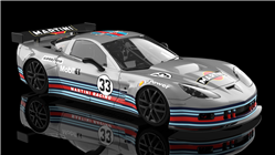 NSR0533SW CORVETTE C6.R MARTINI LIVERY GREY #33 SW SHARK 25K EVO