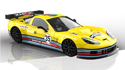 NSR0535SW CORVETTE C6.R MARTINI LIVERY YELLOW #35 SW SHARK 25K EVO