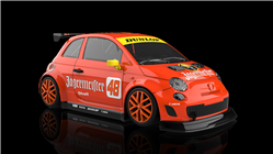 NSR 0548SW 500 ABARTH JÄGERMEISTER LIVERY #48 YELLOW SW SHARK 21.5K EVO