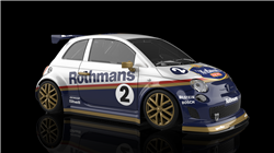 NSR0608SW ABARTH 500 ROTHMANS LIVERY #2 SW SHARK 21.5K EVO