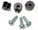 NSR NSR1204 Plastic Cups & Screws for Motor Support - 3 pcs. each / package