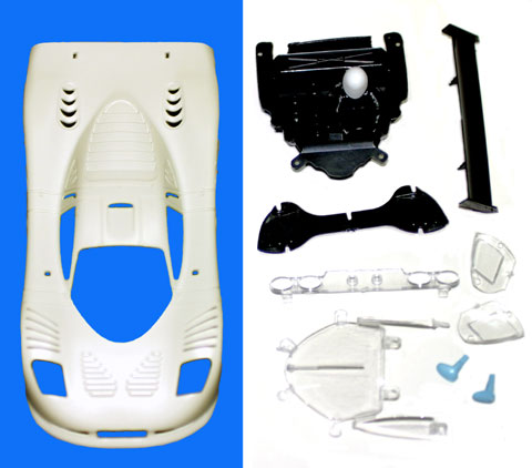 NSR 1320W Mosler MT900R Ultralight Body Kit White 
