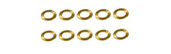 NSR NSR2004811 2mm Bore Axle Spacers .010" Thick Brass