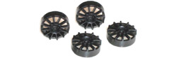 NSR NSR5430 12 spoke wheel inserts BLACK for 17" Wheels