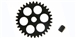 NSR 6032 32 Tooth extra light low friction sidewinder gear for 3/32" axles - 17.5mm dia.