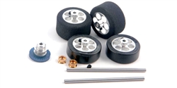 NSR NSR9217 Front + Rear Axle Kit for Fly Truck Rubber Tires