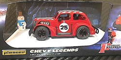 PREORDER 1/30 Pioneer P080 '37 Chevy Santa Legends Racer #25 Candy Cane Red