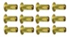 Parma P622 1/16" Axle Brass Spacers 19/64" Wide - 12 Pcs