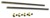 Parma P643s Body Mount Set for Edge Drag Chassis - Brass