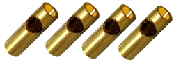 Parma P70239s 4 x Brass Sleeves to Adapt 1/8" Bore to 3/32" Axle
