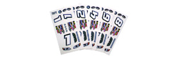 Parma P757T Stock Car Decals - 6 / package