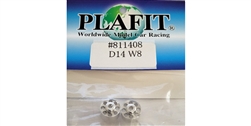 PLAFIT PL811408 New Racing Wheels - Front Wheels for 3mm Axle 14x8mm (Pair)