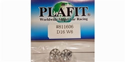 Plafit PL811606 New Racing Wheels - Front Wheels for 3mm Axle 16x6mm (Pair)