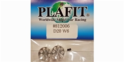 PLAFIT PL812006 New Racing Wheels - Front Wheels for 3mm Axle 20x6mm (Pair)