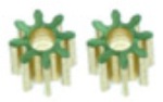 Plafit PL8511A Press-Fit Brass Pinion Gears - 8 Tooth - 2 Pinions / package
