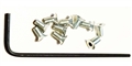 PLAFIT (BAN PROJECT) PL8711 Flat Head Screws (10 pcs.) with 1.27mm (0.050") Allen Wrench